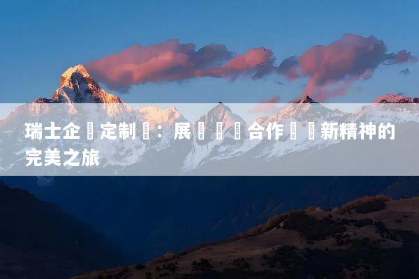 瑞士企業定制遊：展現團隊合作與創新精神的完美之旅