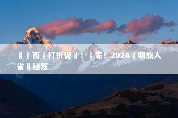 馬來西亞打折促銷：獨家！2024聰明旅人省錢秘笈