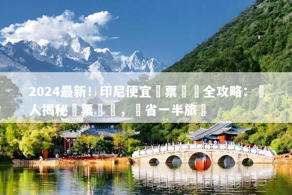 2024最新！印尼便宜機票預訂全攻略：達人揭秘搶票時機，現省一半旅費